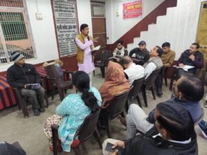 ​कोंच के मुरली मनोहर उत्सव गृह में विराट हिंदू सम्मेलन की तैयारियों को लेकर आरएसएस पदाधिकारियों और गणमान्य नागरिकों की महत्वपूर्ण बैठक।