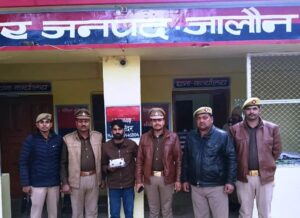 रेंढर पुलिस द्वारा गिरफ्तार 25 हजार का इनामी बदमाश कल्लू सिंह कातर