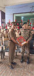 कोंच: अनुशासन और राष्ट्रसेवा का संकल्प, 58 यूपी वाहिनी के कर्नल एसके सिंह ने किया मथुरा प्रसाद महाविद्यालय में एनसीसी का वार्षिक निरीक्षण