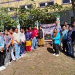 कोंच के मथुरा प्रसाद स्नातकोत्तर महाविद्यालय में एनएसएस स्वयंसेवकों और प्राध्यापकों द्वारा आयोजित मतदाता जागरूकता संगोष्ठी का एक दृश्य