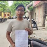 कोंच में एसडीएम कार्यालय के बाहर शिकायत लेकर खड़े पीड़ित उपभोक्ता और अरुण गैस सर्विस के कार्यालय का प्रतीकात्मक दृश्य