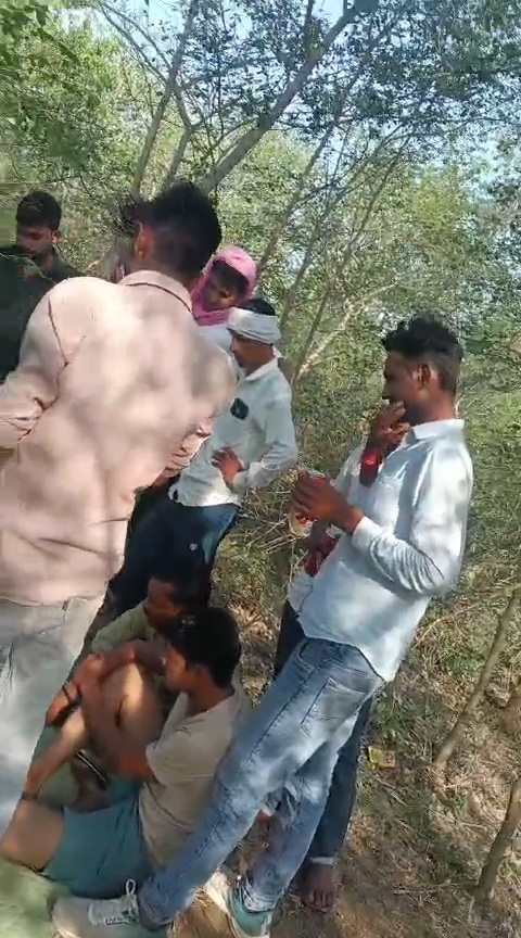 जालौन में खाकी को चुनौती: कुंठौंद के बीहड़ जंगलों में चल रहा था लाखों का जुआ रैकेट, वीडियो वायरल होने से मचा हड़कंप news image जालौन के कुंठौंद थाना क्षेत्र के बिजवाहा जंगल में पेड़ों के बीच बैठकर ताश के पत्तों पर लाखों रुपये का दांव लगाते दर्जनों जुआरियों का सोशल मीडिया पर वायरल वीडियो स्क्रीनशॉट।