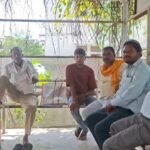 जालौन के कदौरा थाना क्षेत्र के छोटी भेड़ी गांव में घटनास्थल का दृश्य