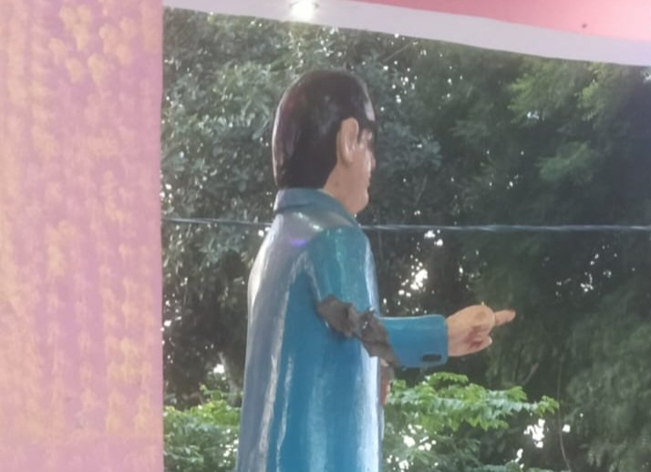 बाबा साहेब डॉ. भीमराव अंबेडकर की प्रतिमा क्षतिग्रस्त, गांव में बढ़ा तनाव