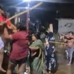 पहलवान बाड़ा में दो पक्षों की लाठी-डंडों से मारपीट का वायरल वीडियो